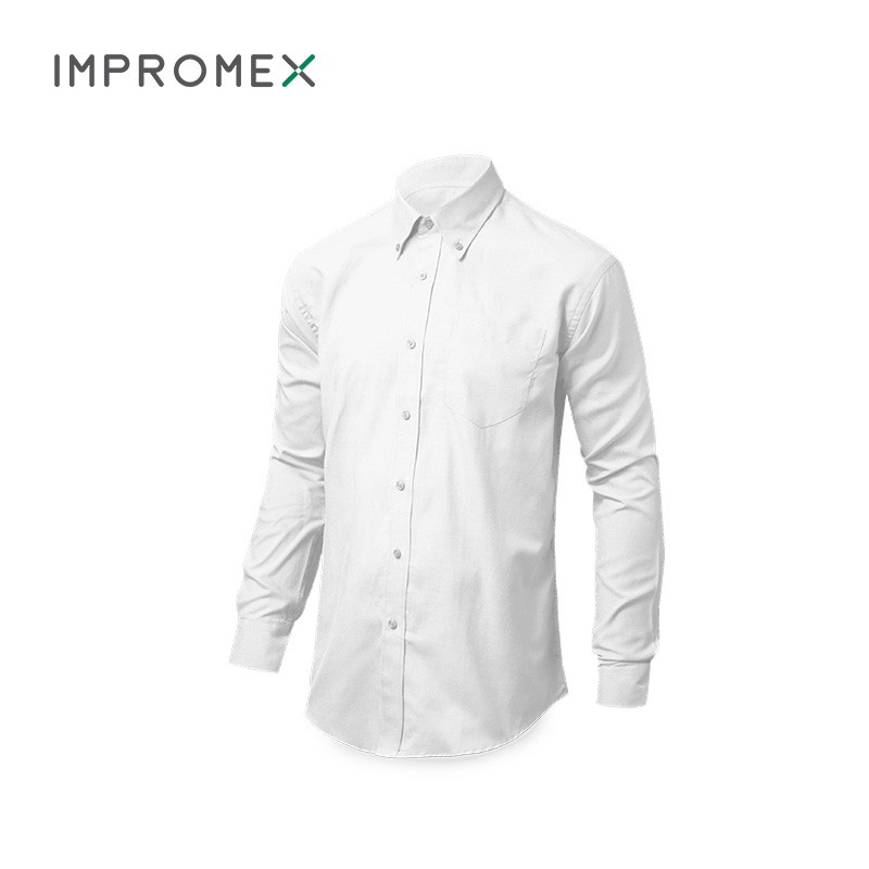 Camisa en tela gabardina