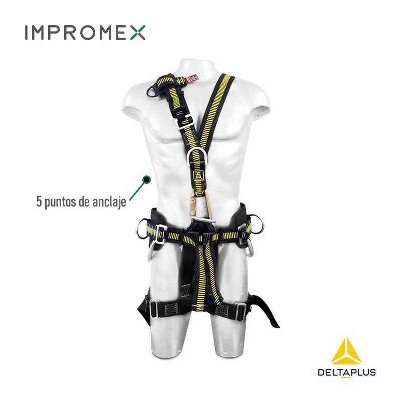 Arnés Cuerpo Completo | 5 Puntos de Anclaje | Delta Plus